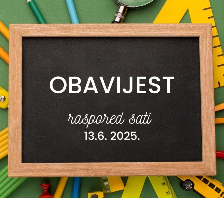 OBAVIJEST ZA PETAK