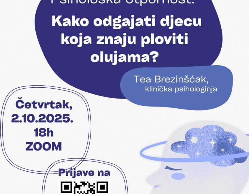 BESPLATNO ONLINE PREDAVANJE ZA RODITELJE (I SVE ZAINTERESIRANE) – POZIV NA SUDJELOVANJE