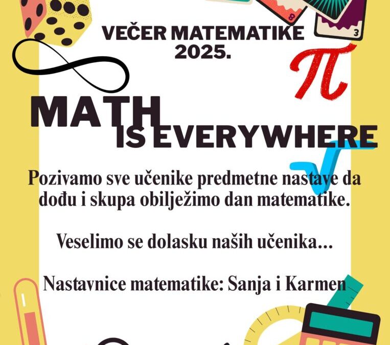 Večer matematike 2025.godine