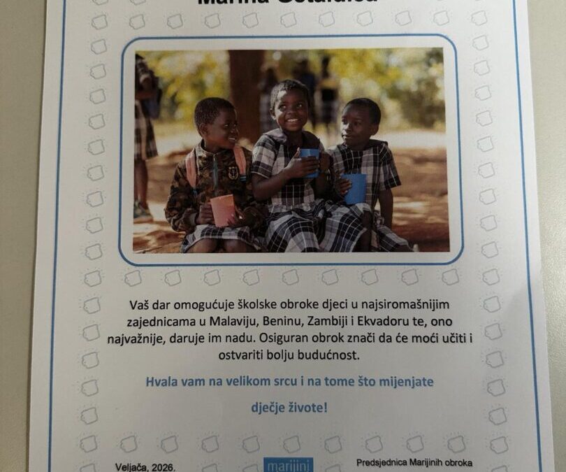 HUMANITARNA AKCIJA MARIJINI OBROCI