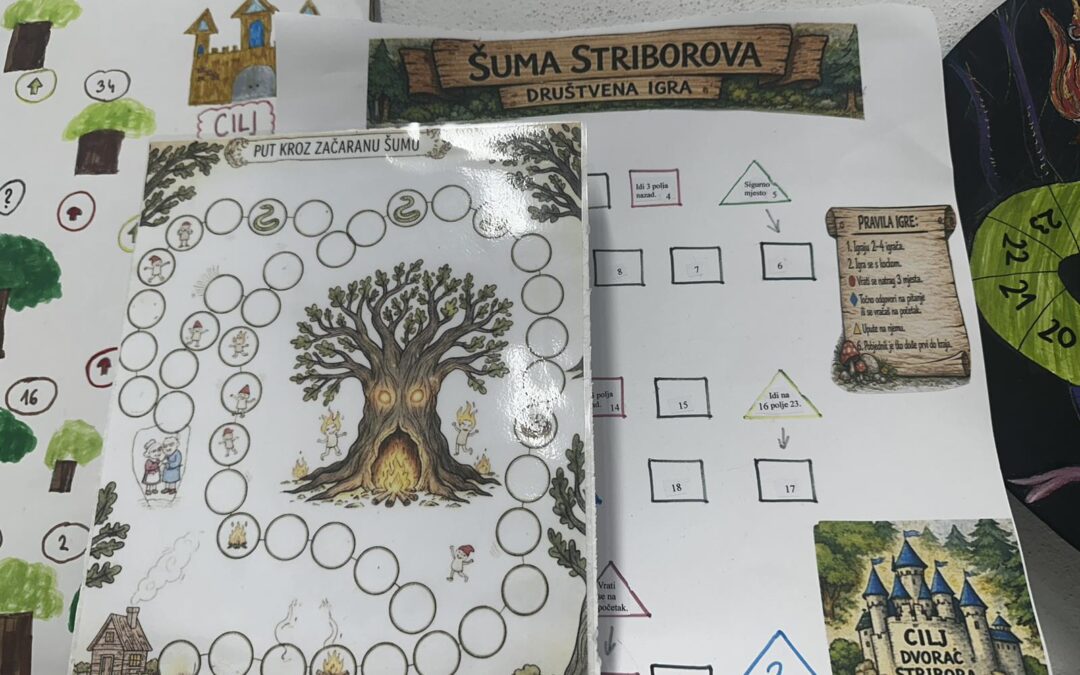 KREATIVCI IZ 4.B – DRUŠTVENA IGRA “ŠUMA STRIBOROVA”