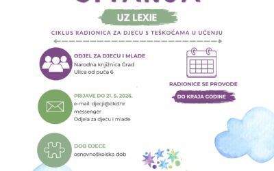 POZIV NA RADIONICE U SKLOPU PROGRAMA “ČAROLIJA ČITANJA UZ LEXIE”